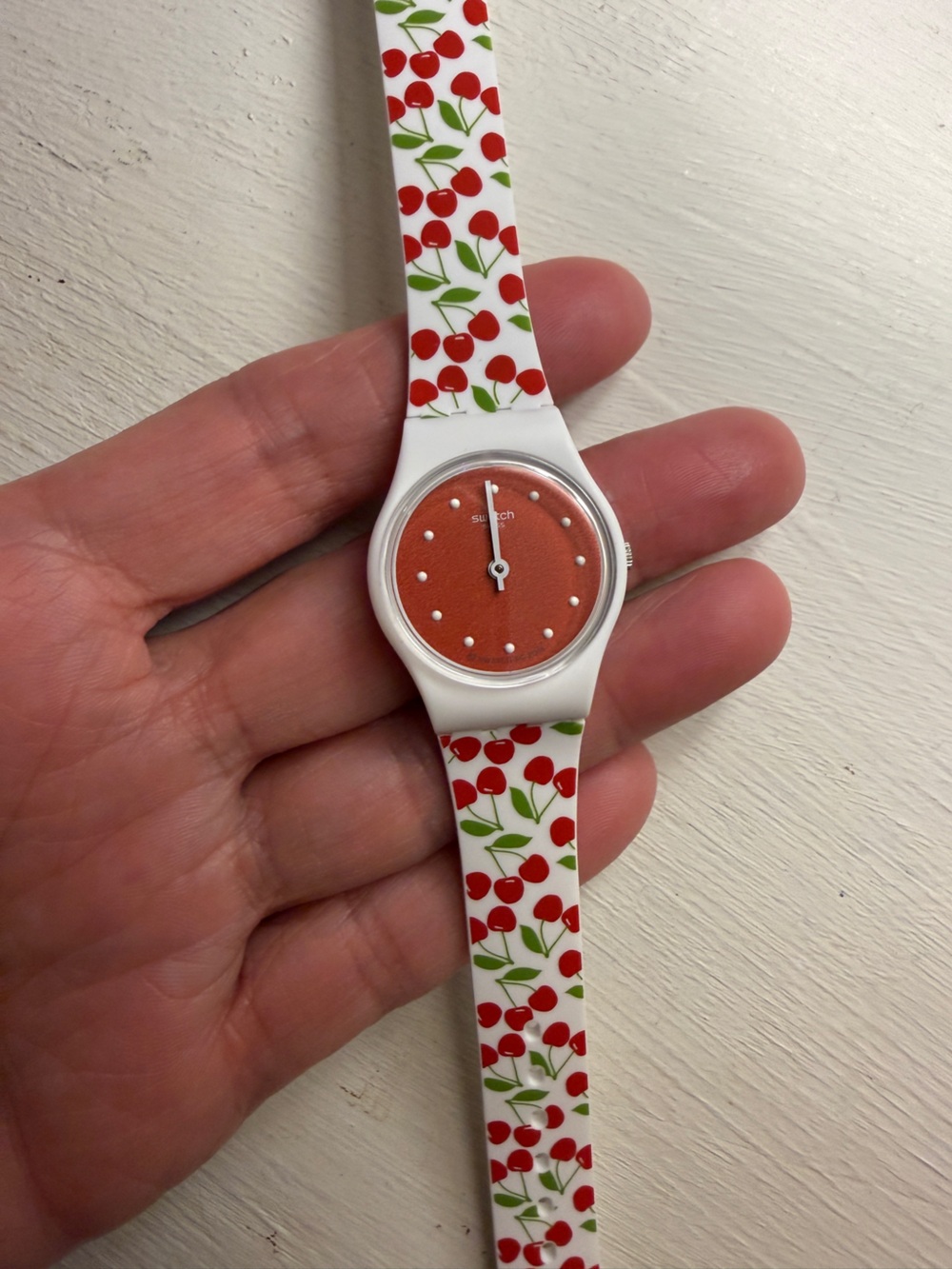 Swatch Watch Cherry (CERISE MOI) Cherries 🍒 NWOB